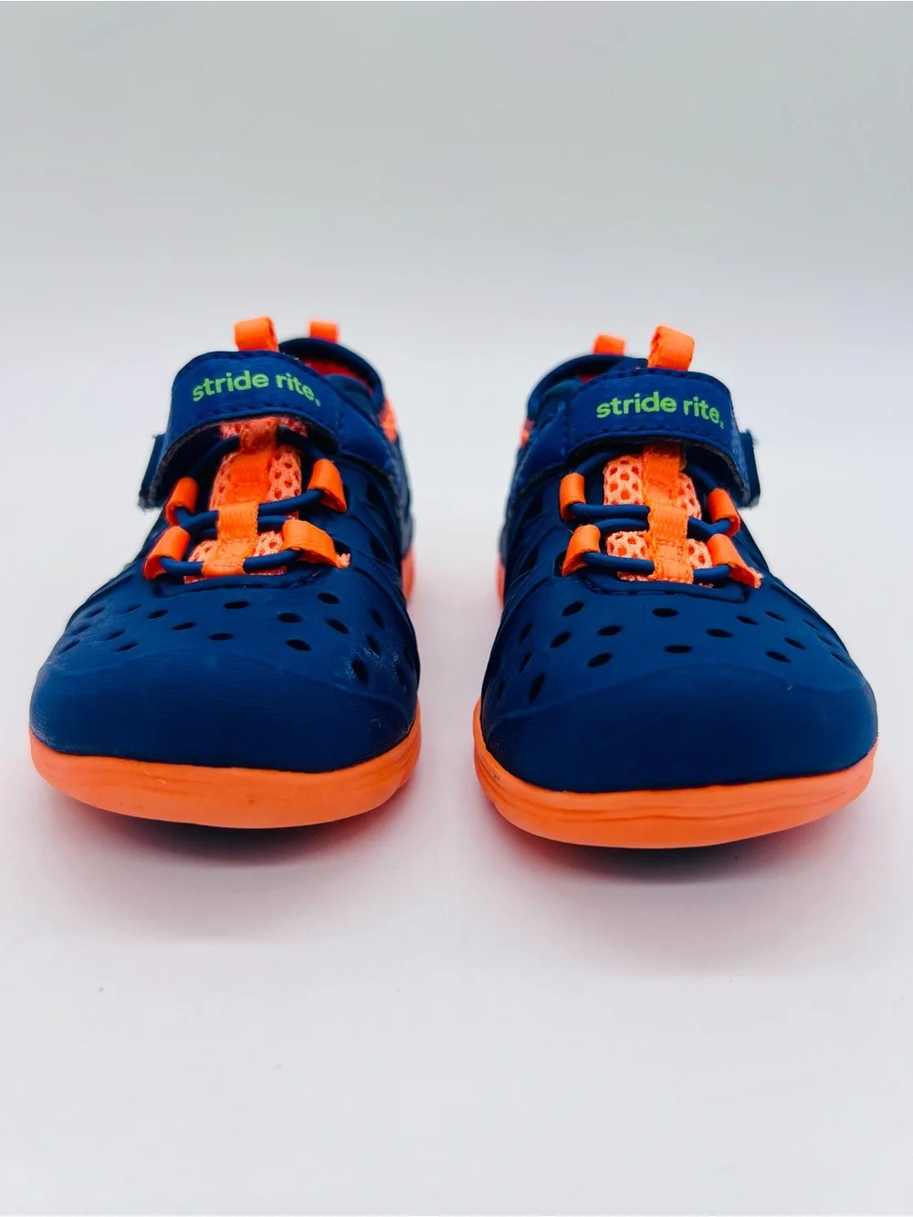 Stride Rite Kids' Navy & Orange Made 2 Play Phibian Water Shoes